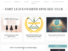 Tablet Screenshot of fortleavenworthspousesclub.org